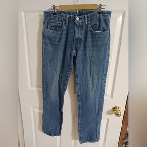 Levis Jeans Mens 34X32 Blue 511 straight Fit medium Wash Denim